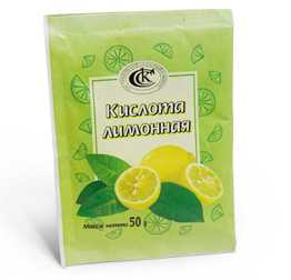 Лимонная кислота в пакетиках, 50 г