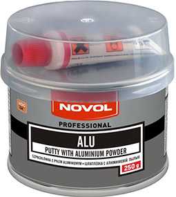 Шпатлевка ALU с алюминиевой пылью (250 гр), NOVOL
