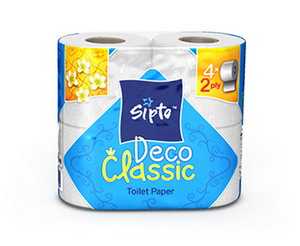 Двухслойная туалетная бумага Sipto Deco Classic