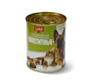 Консервы для кошек и собак MiLord Консервы мясные 'Аппетитные' 338 гр