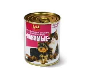 Консервы для кошек и собак MiLord Консервы мясорастительные 'Лакомые' 338 гр