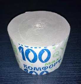 Туалетная бумага без втулки Комфорт maxi 100