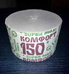 Туалетная бумага без втулки Комфорт super maxi 150