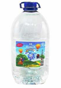 Вода питьевая негазированная 'MAQUA' 5,0 л для детей старше трех лет