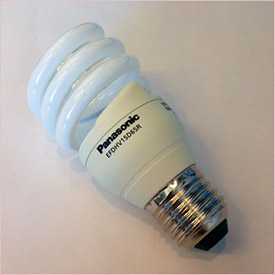 Лампа компактная люминесцентная энергосберегающая PANASONIC 15W COOL E27 EFDHV15D65R