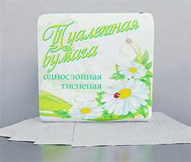 Бумага туалетная светлая по 50 шт. арт.9С1705 - ОАО Альбертин (Беларусь)
