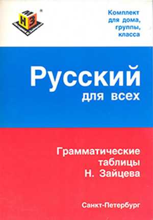 Книга Русский для всех. Грамматические таблицы Н. Зайцева