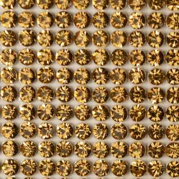 Клеевой бисер на листах цвет золото артикул 6-39-23-ZOL