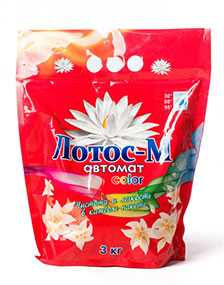Стиральный порошок Лотос-М автомат для цветного белья, 3 кг (Россия)