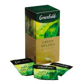 Чай зеленый GREENFIELD Green Melissa 25 пак./упак - GREENFIELD (Россия)
