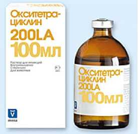 Препарат ветеринарный Окситетрациклин 200 LA, 100мл - INVESA 