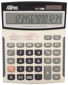 Калькулятор настольный FO11009 Forpus, 16 разрядов, 2-е питание - FORPUS