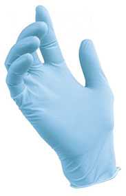Перчатки нитриловые неопудренные синие, ТМ LAB + (Россия)