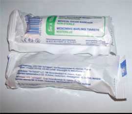 Бинт марлевый медицинский стерильный 5м х 10см индивидуальная упаковка - СИРИНГА