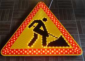 Знак дорожный светодиодный Дорожные работы - Амониер ООО