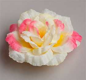 Головка цветочная искусственная Роза большая новая ткань 35 - ДИШЕР