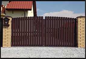 Ворота распашные из металлического штакетника, размер 3 × 1,5 м - Эрис УЧПП
