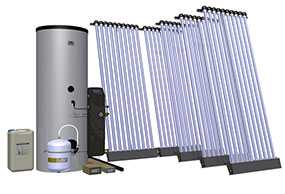 Комплект солнечный (вакуумные коллектор) для нагрева воды (водонагреватель) Hewalex 5 KSR10-400 - Hewalex