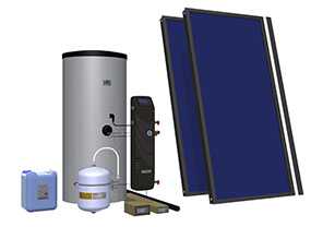 Комплект солнечный (вакуумные коллектор) для нагрева воды (водонагреватель) Hewalex 2 TLPAm-200 - Hewalex