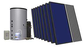 Комплект солнечный (вакуумные коллектор) для нагрева воды (водонагреватель) Hewalex 8 TLPAC-INTEGRA800 (KS2100) - Hewalex