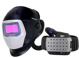 Сварочная маска 3М Speedglas 9100 c респиратором Adflo с автоматическим светофильтром АСФ (хамелеон)
