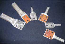 Зажимы аппаратные прессуемые типа А1А арматура контактная для ЛЭП и подстанций