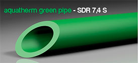 Трубы для питьевое водоснабжение и отопление green system SDR 7,4 S 