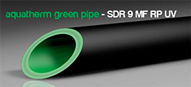 Трубы для питьевое водоснабжение и отопление green system SDR 9 MF RP UV 