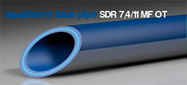 Трубы для промышленного водоснабженяе и отопления blue system SDR 7,4 / 11 MF OT 