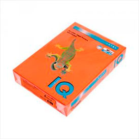 Бумага цветная IQ COLOR, оранжевый, 80 г/м2, А4, 500 л OR43