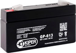 Аккумулятор для ИБП Kiper GP-613 F1 (6В/1.3 А·ч) 