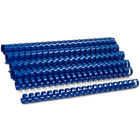 Пластиковый элемент для переплета 25 мм, синий 50 шт