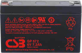 Аккумулятор для ИБП CSB GP672 (6В/7.2 А·ч) 