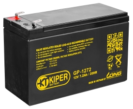 Аккумулятор для ИБП Kiper GP-1272 F1 (12В/7.2 А·ч) 
