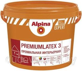 Краска Альпина Премиумлатекс База 3 прозрачная 2,35 л (3,74 кг) Alpina Premiumlatex 3, EXPERT Base3 ВД-АК