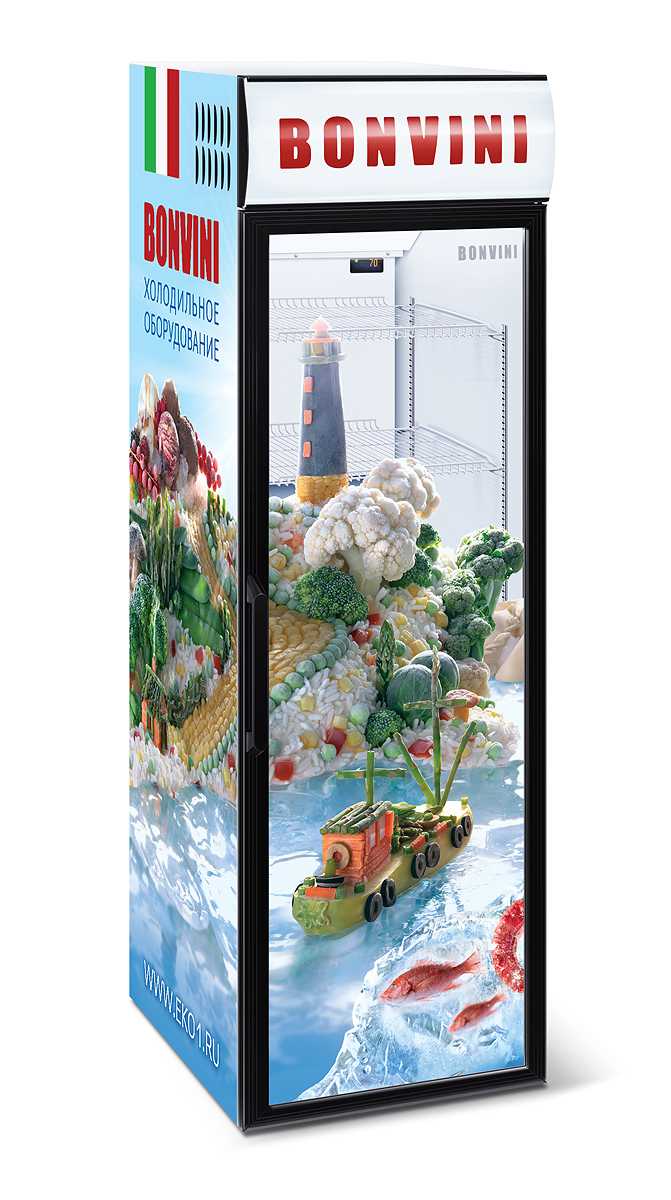 Холодильный шкаф BONVINI на 420 л. высота 1850